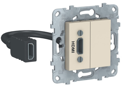 Розетка HDMI Schneider Electric Unica New Бежевый Schneider Electric Unica New NU543044