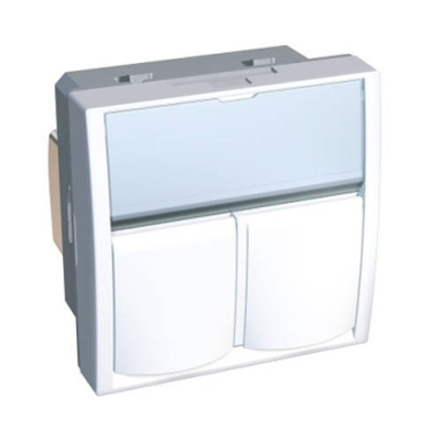 Розетка S-ONE 2XRJ45 CAT 6 неэкр R9003 Schneider Electric Schneider Electric  ALB44326N
