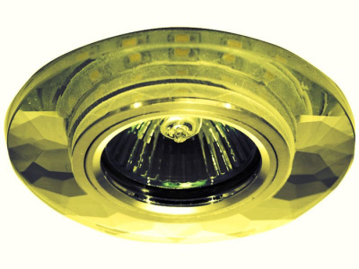 Светильник встраиваемый 35Вт GU5,3 + 3Вт LED Зеркальный желтый IMEX IMEX IL IL.0026.4671