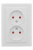 Розетка 2-местная СП без заземления 10A с защитными шторками EKF Basic Минск Белый EKF Минск ERR10-102-100