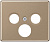 Накладка TV-FM-SAT розетки Jung Бронза