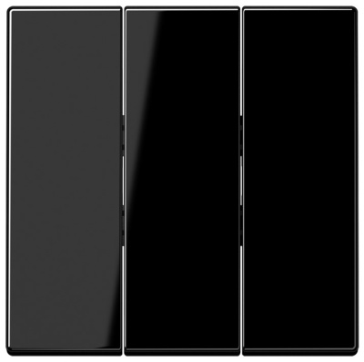 Клавиша тройная Jung Черный Jung LS серия LS993BFSW