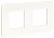 Рамка 2-постовая Schneider Electric Unica New Studio Color Белый/Белый