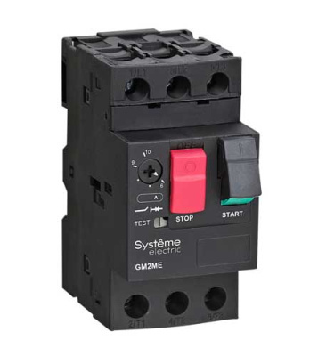 Systeme Electric Автомат защиты двигателя GM2ME 2.5-4.0A комб.расцепитель кноп.упр. Systeme Electric GM2ME GM2ME08