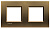 Рамка прямоугольная 2+2 мод Bticino Living Light Бронза