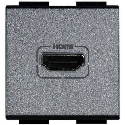 Разъем HDMI Bticino Living Light Алюминий Bticino Living Light NT4284