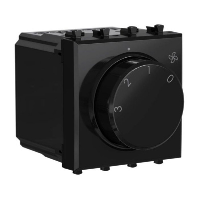 Механизм управления вентиляторами модульный, "Avanti", "Черный квадрат", 2 модуля DKC DKC Avanti 4402172DKC