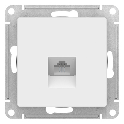 Розетка телефонная RJ11 механизм Schneider Electric AtlasDesign Белый Systeme Electric AtlasDesign ATN000181