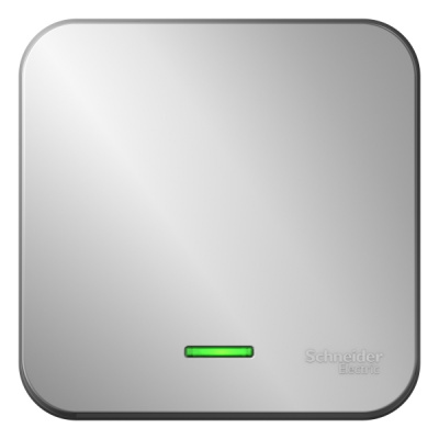 Выключатель 1-клавишный накладного монтажа (cхема 1) с подсветкой 10A 250B Systeme Electric Blanca Алюминий Systeme Electric Blanca BLNVA101103