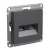SE AtlasDesign Розетка двойная компьютерная Базальт RJ45+RJ45 кат.5E механизм Systeme Electric AtlasDesign ATN001485