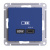 SE AtlasDesign Розетка USB высокоскор.заряд. Аквамаринин тип-C 65Вт QCPD механизм Schneider Electric AtlasDesign ATN001127