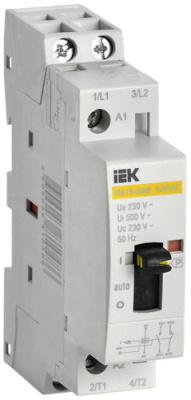 Контактор модульный с ручным управлением КМ20-20МР AC IEK KARAT IEK КМ MKK12-20-20