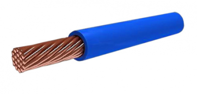 Провод установочный ПуГВ (ПВ3) 1х0,75 синий круглый КПП Россия  ПуГВ(ПВ3)1х0,75(С)