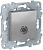 Розетка TV одиночная Schneider Electric Unica New Алюминий