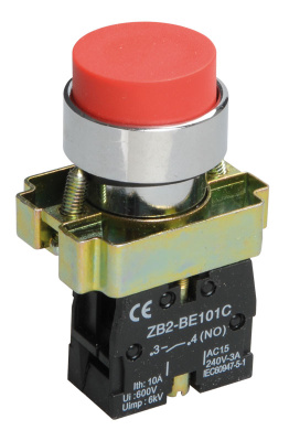 Кнопка управления LAY5-BL41 без подсветки красная 1з IEK IEK  BBT70-BL-K05