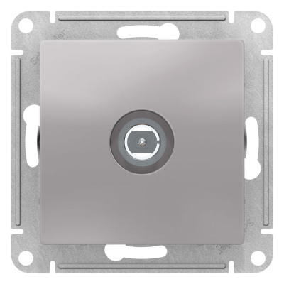 Розетка TV одиночная Schneider Electric AtlasDesign Алюминий Systeme Electric AtlasDesign ATN000393