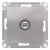 Розетка TV одиночная Schneider Electric AtlasDesign Алюминий Systeme Electric AtlasDesign ATN000393