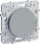 Переключатель 1-клавишный с подсветкой LED 10A (схема 6) Schneider Electric Odace Алюминий Schneider Electric Odace S53R263
