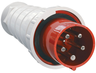 Вилка переносная 3P+РЕ+N 125A/380V IP54 красный IEK ССИ-045 IEK ССИ PSR02-125-5