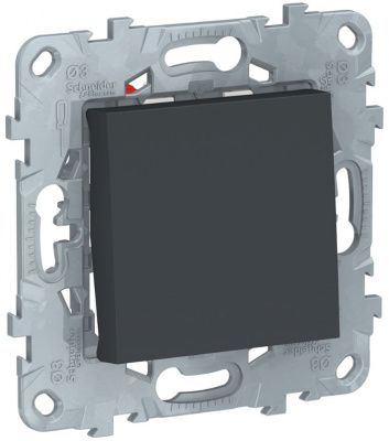 Переключатель 1-клавишный перекрестный сх.7 10 AX 250В Schneider Electric Unica New Антрацит Schneider Electric Unica New NU520554