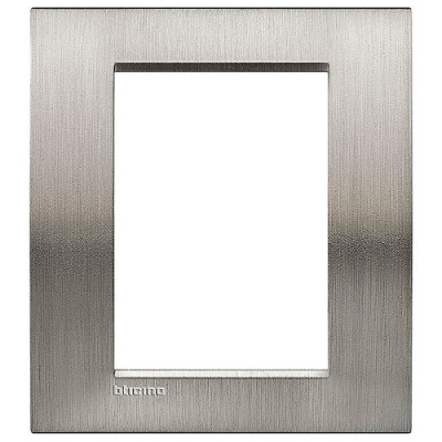 LivingLight Рамка прямоугольная, 3+3 модуля, цвет Фактурная сталь Bticino Bticino  LNA4826ACS