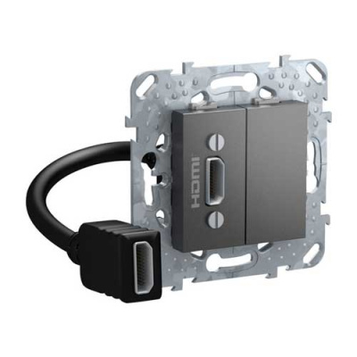 Unica Top Розетка HDMI, Графит Schneider Electric Schneider Electric  MGU5.430.12ZD