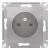 Розетка без заземления 16A механизм Schneider Electric AtlasDesign Алюминий Systeme Electric AtlasDesign ATN000341