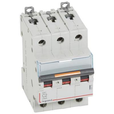 Автоматический выключатель 3P 2A C 25kA Legrand DX3 Legrand DX3 409778