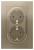 Розетка двойная с заземлением 16A в сборе Schneider Electric AtlasDesign Шампань Systeme Electric AtlasDesign ATN000524