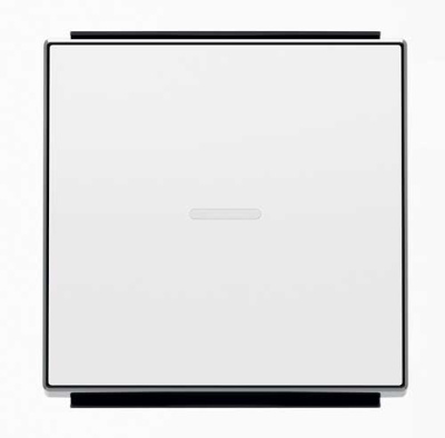 Клавиша 1-ая с линзой подсветки ABB NIE Sky Альпийский белый 8501.3 BL ABB Sky 2CLA850130A1101
