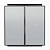 Клавиша 2-ая выключателя жалюзи с символами “Вверх/вниз” ABB NIE Sky Серебристый алюминий 8544 PL