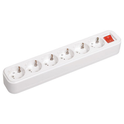 Розетка переносная разборная с выкл. К06В 6 мест IEK CLASSIC  IEK CLASSIC  KYP11-16-06-00-ZK