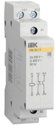 Контактор модульный 2P 20A IEK КМ20-20 IEK КМ MKK10-20-20