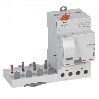 Дифференциальный блок DX3 - тип A - 300 мА - 4П - 400 В~ - 63 А - 3 модуля Legrand Legrand  410529
