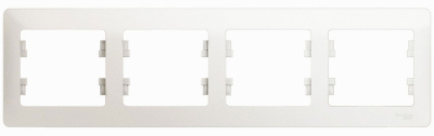 Рамка 4-постовая горизонтальная Systeme Electric Glossa Перламутр Systeme Electric Glossa GSL000604