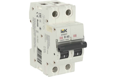 Автоматический выключатель 2P 40A (B) 6kA IEK M06N ARMAT IEK  AR-M06N-2-B040