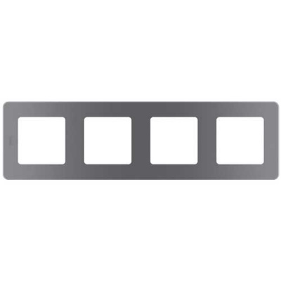 Рамка декоративная универсальная, 4 поста, Legrand Inspiria Дымчатый Legrand Inspiria 673967