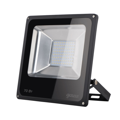 Прожектор светодиодный LED 70W IP65 6500К Черный Gauss  Gauss  613100370
