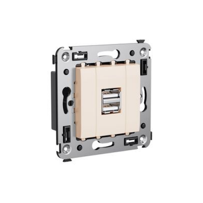 USB зарядное устройство в стену, "Avanti", "Ванильная дымка" DKC DKC Avanti 4405543DKC