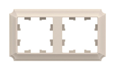SE AtlasDesign ANTIQUE Рамка 2-постовая Бежевый Systeme Electric AtlasDesign ATN100202