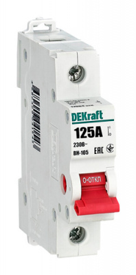 Выключатель-разъединитель 1Р 125А DEKraft ВН105-1P-125A DEKraft ВН-105 17084DEK