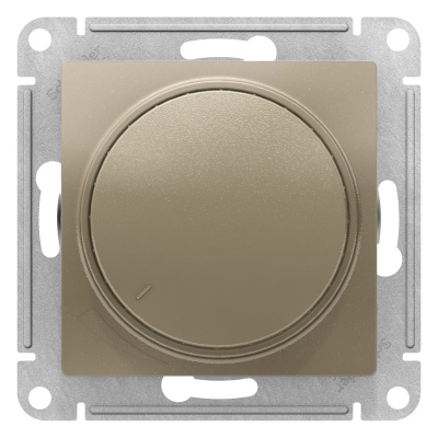 Светорегулятор (диммер) поворотно-нажимной 315Вт механизм Schneider Electric AtlasDesign Шампань Schneider Electric AtlasDesign ATN000534