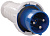 Вилка переносная 2P+PE 63A/250V IP54 синий IEK ССИ-033