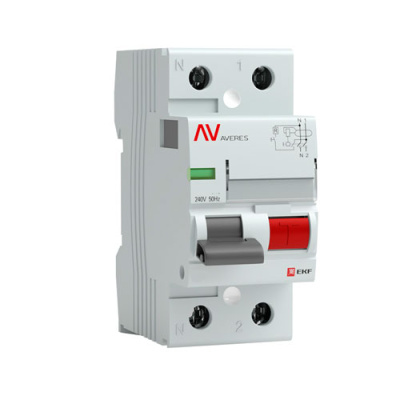 Устройство защитного отключения 40A/100mA (S) EKF Averes DV 2P EKF Averes DV rccb-2-40-100-s-av