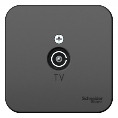 Розетка TV накладного монтажа с изолирующей пластиной Systeme Electric Blanca Антрацит Systeme Electric Blanca BLNTA000016
