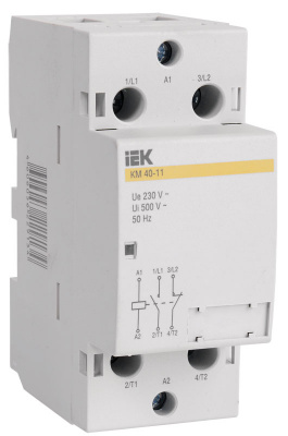 Контактор модульный 2P 40A IEK КМ40-11 IEK КМ MKK10-40-11