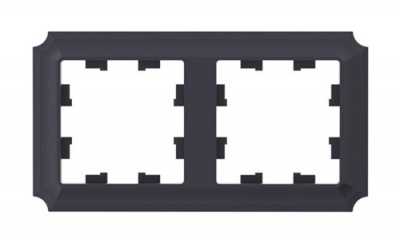 SE AtlasDesign ANTIQUE Рамка 2-постовая Карбон Systeme Electric AtlasDesign ATN101002