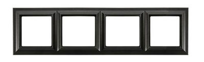 Черный матовый Рамка 4-постовая Jung Eco Profi STANDART Jung Eco Profi STANDART EPS484SWM