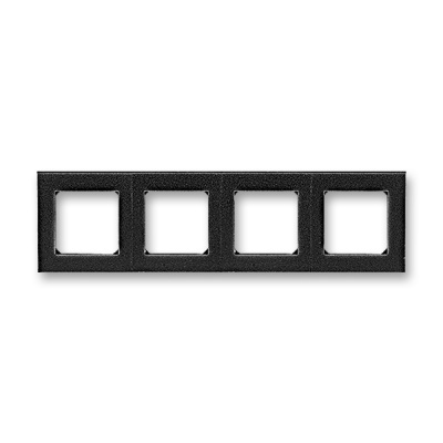 Рамка 4 поста антрацит / дымчатый чёрный ABB Levit M ABB Levit M 2CHH015040A6063