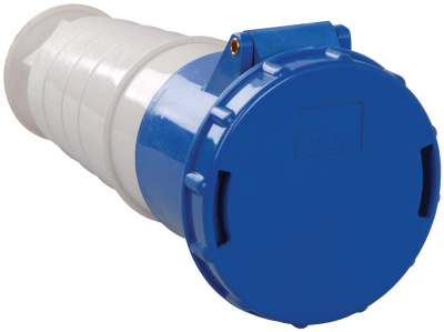 Розетка переносная 2P+PE 63A/250V IP54 синий IEK ССИ-233 IEK ССИ PSR21-063-3